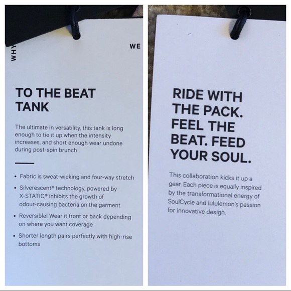 Lululemon SoulCycle Pink To The Beat Tank Top Sz 4 or 6 - Picture 8 of 8